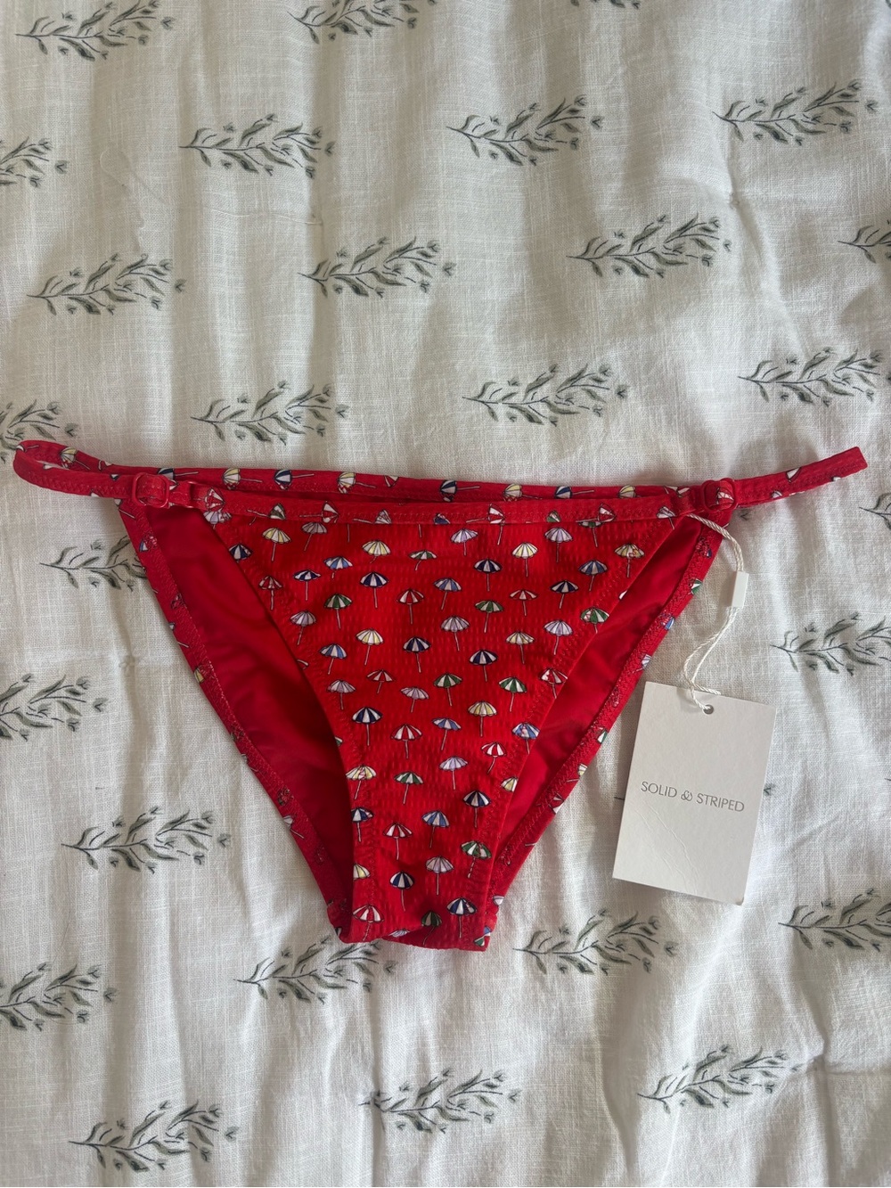 Solid & Striped Umbrella-Print Bikini Bottom